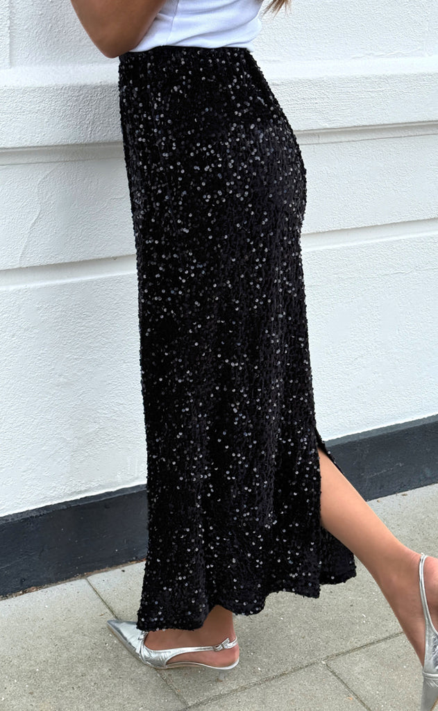 Say INA Copenhagen Nederdel - Sisse - Black Sequin