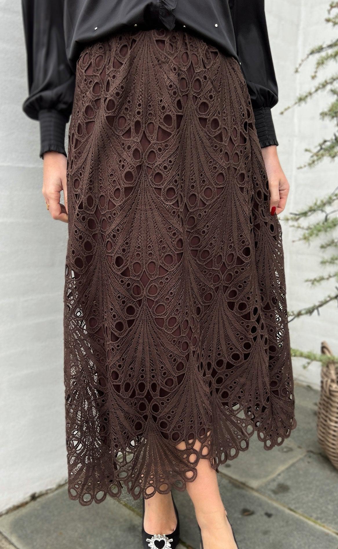 Say INA Copenhagen Nederdel - Taylor - Chocolate Brown