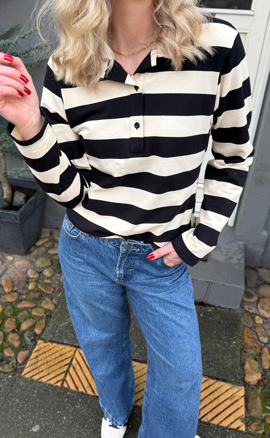 Say INA Copenhagen Polo - Olivia - Black / Beige
