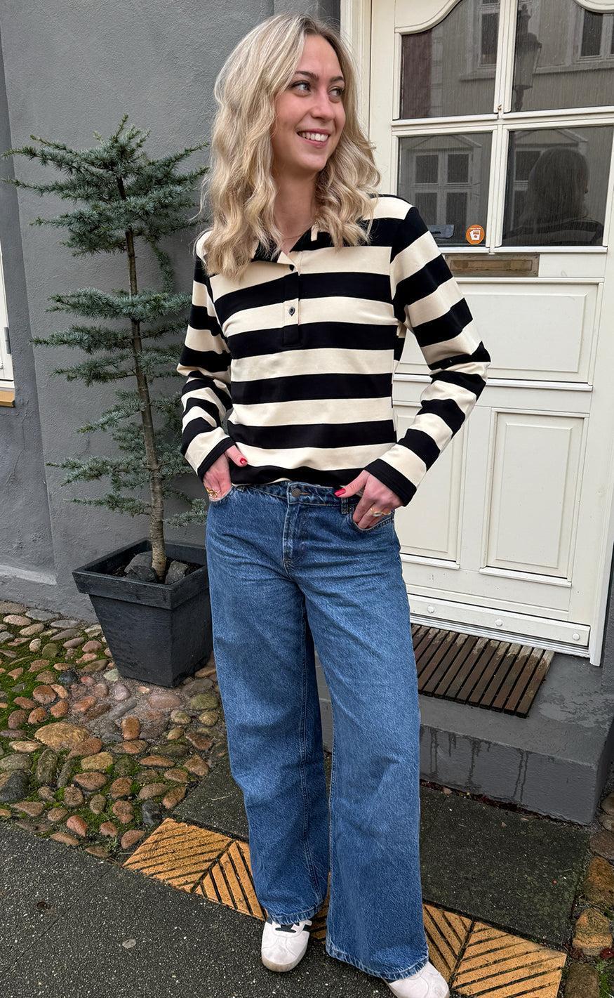 Say INA Copenhagen Polo - Olivia - Black / Beige