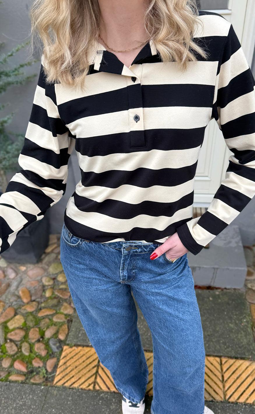 Say INA Copenhagen Polo - Olivia - Black / Beige