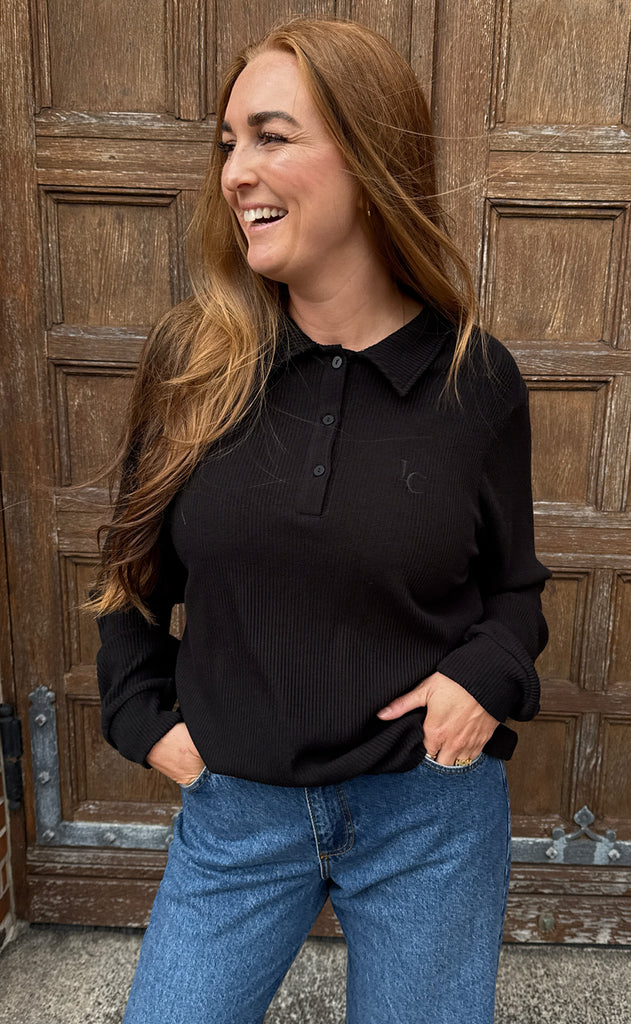 Say INA Copenhagen Polo - Rimona - Black