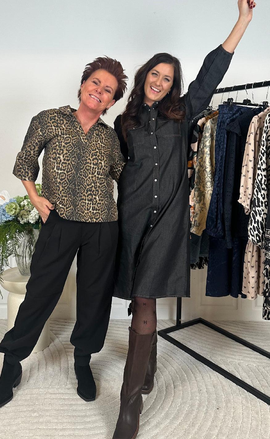 Say INA Copenhagen Polo / Skjorte - Patricia - Leopard
