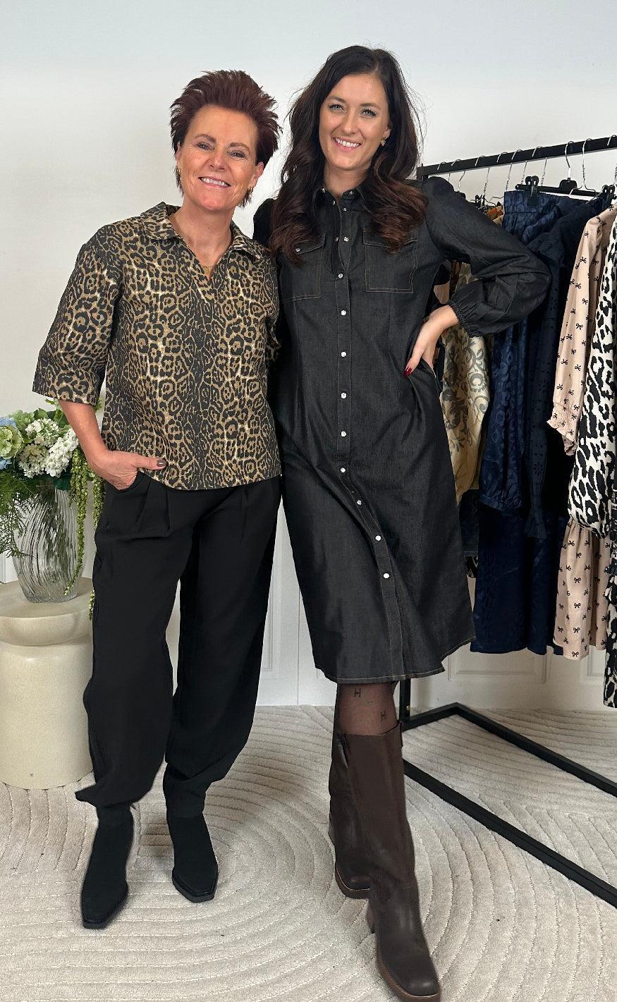 Say INA Copenhagen Polo / Skjorte - Patricia - Leopard