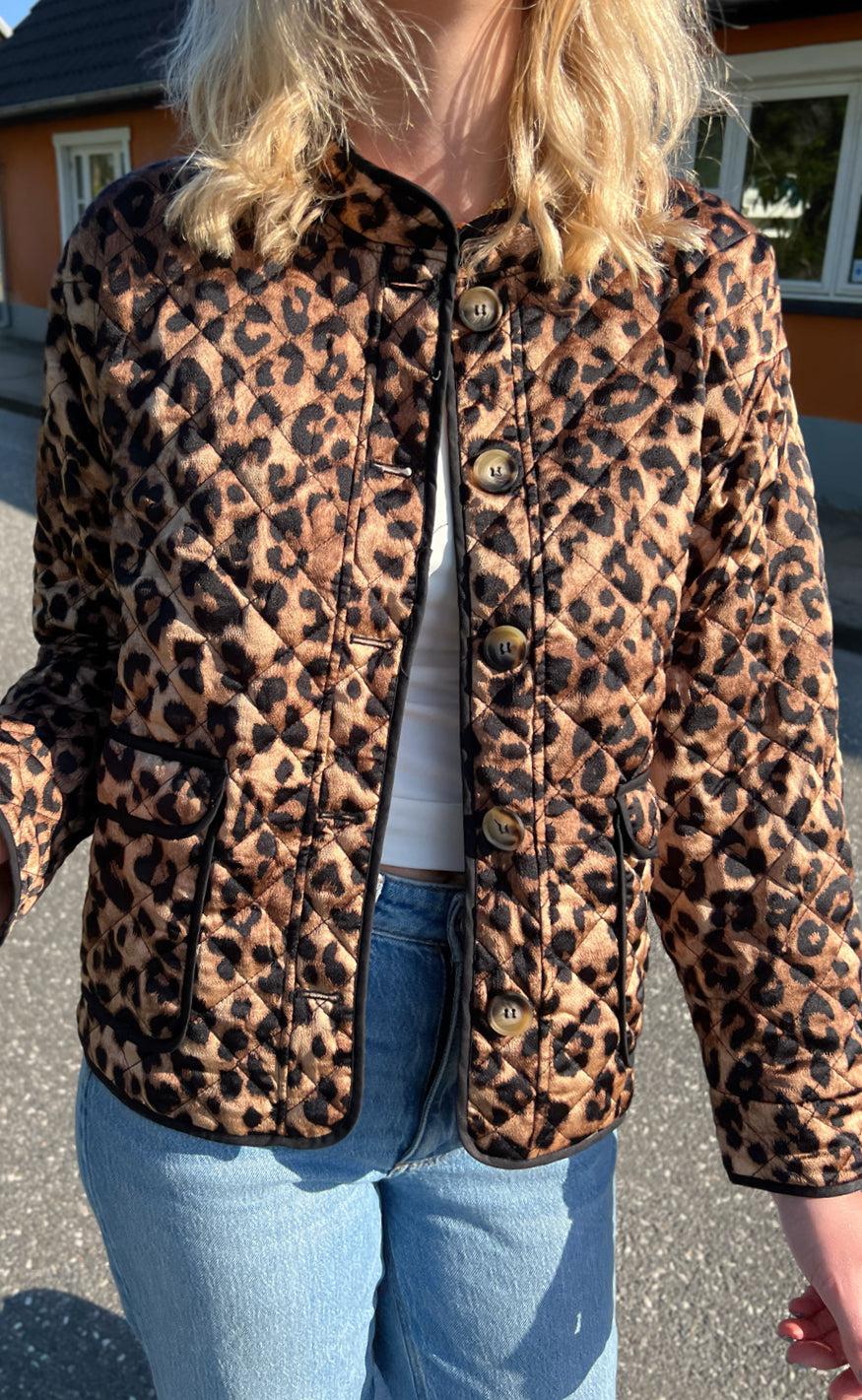 Say INA Copenhagen Quiltet Jakke - Mille - Leopard
