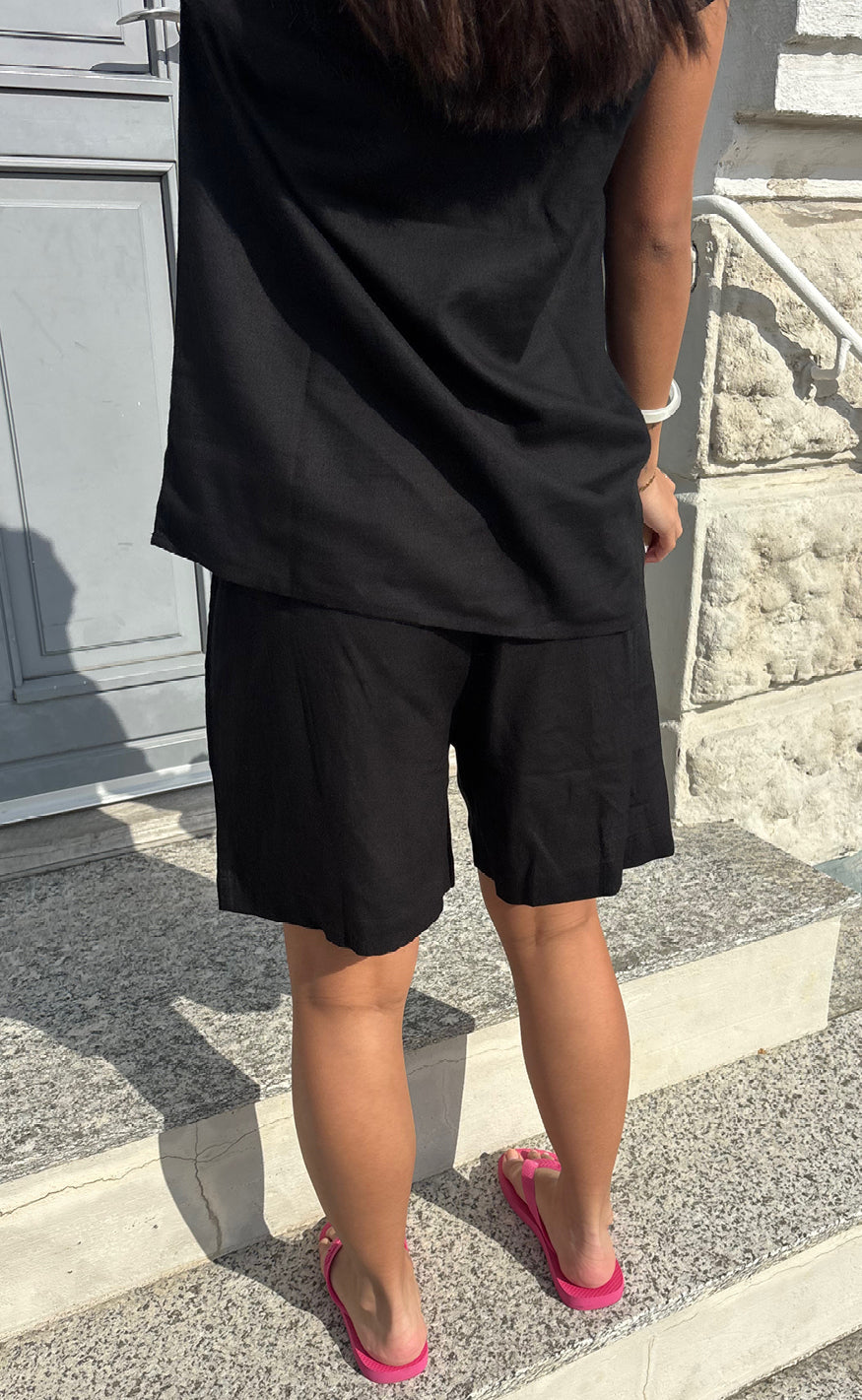 Say INA Copenhagen Shorts - Laura Linen - Black