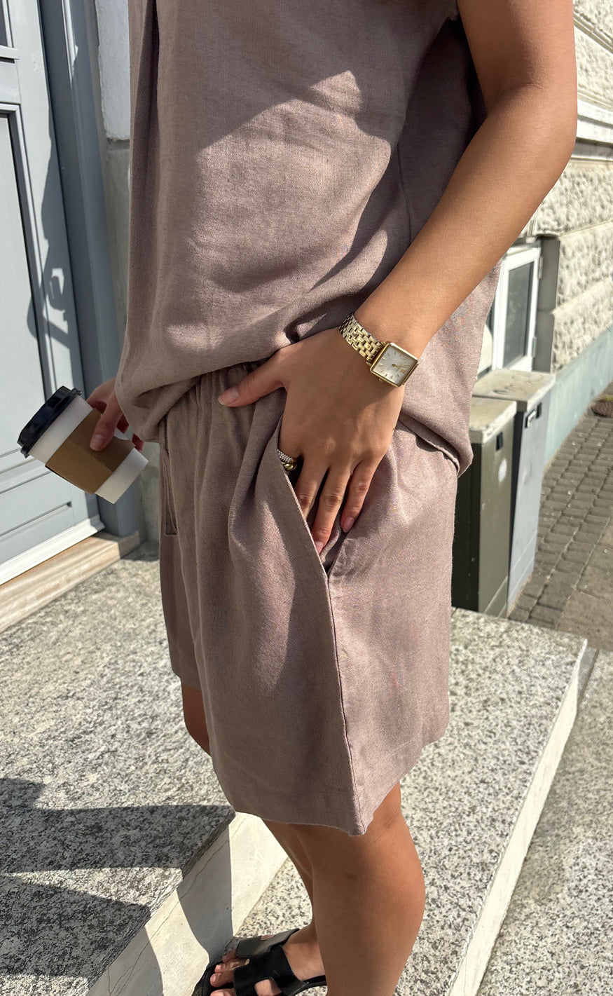 Say INA Copenhagen Shorts - Laura Linen - Brown