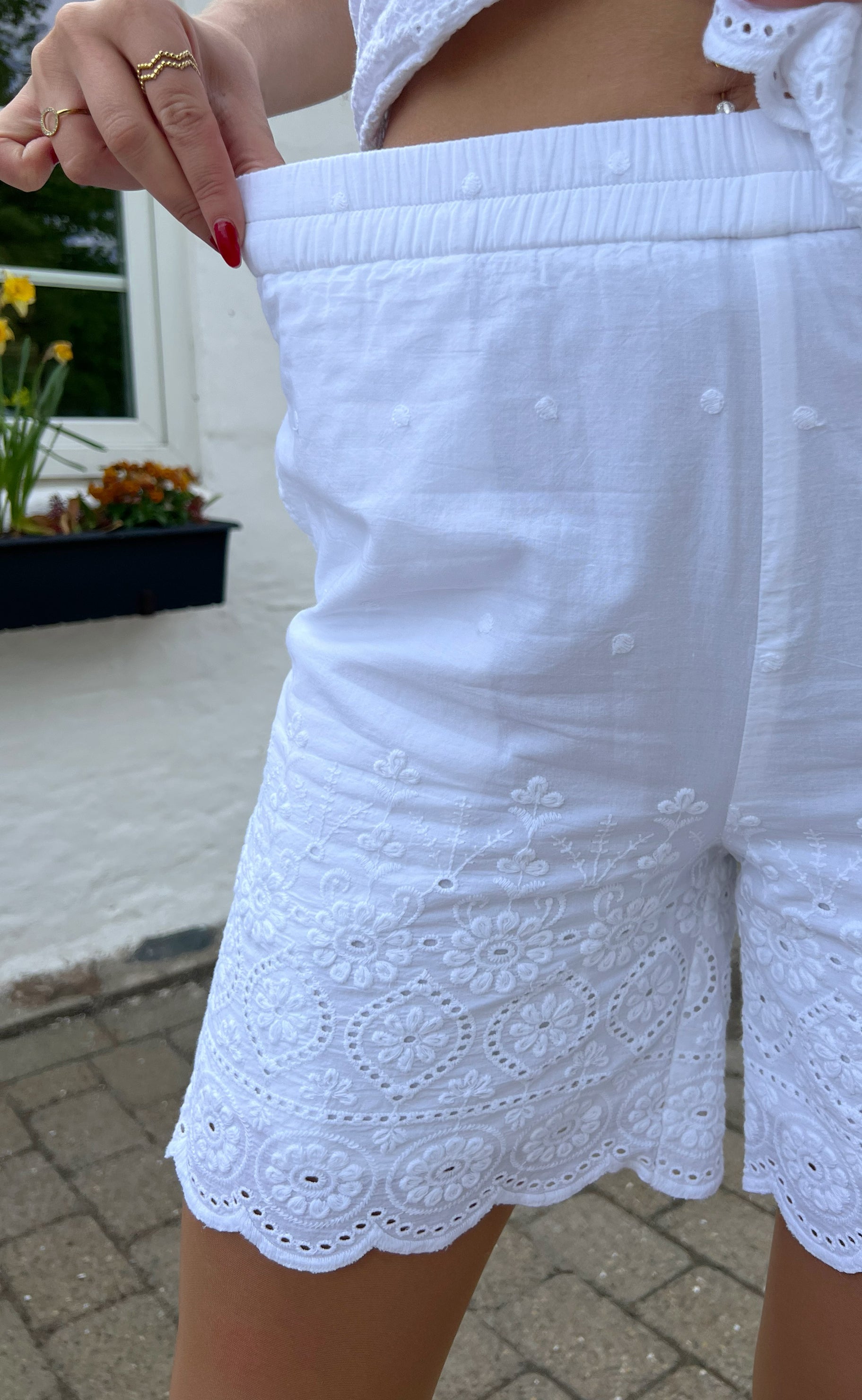 Say INA Copenhagen Shorts - Line - White