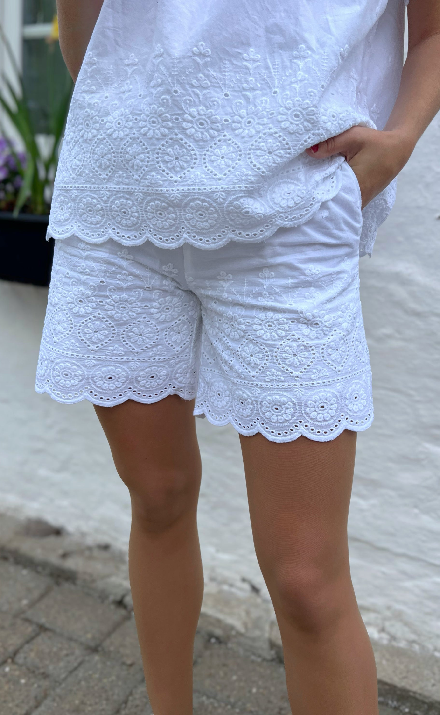 Say INA Copenhagen Shorts - Line - White