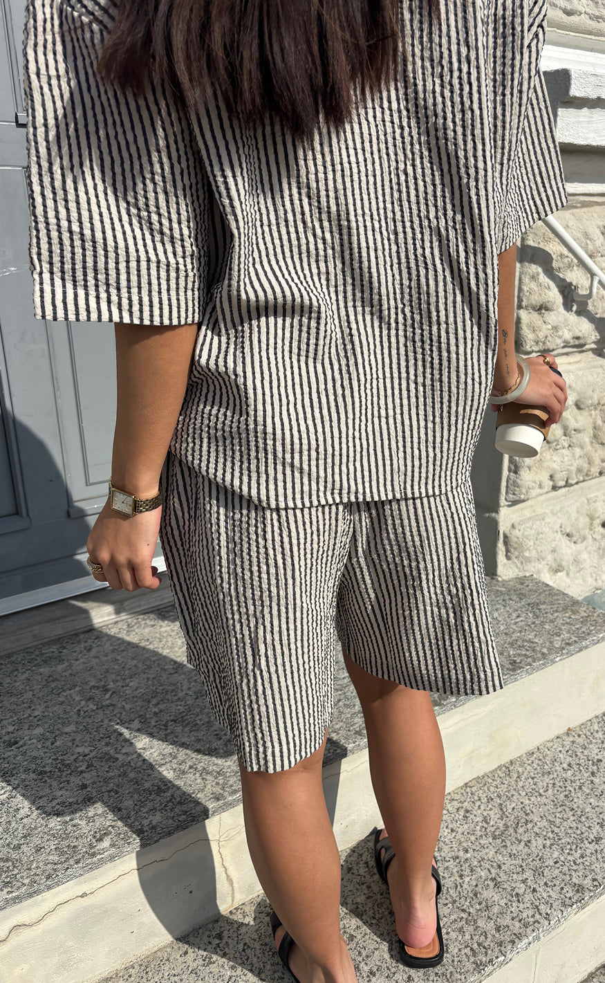 Say INA Copenhagen Shorts - Marika - Black Striped