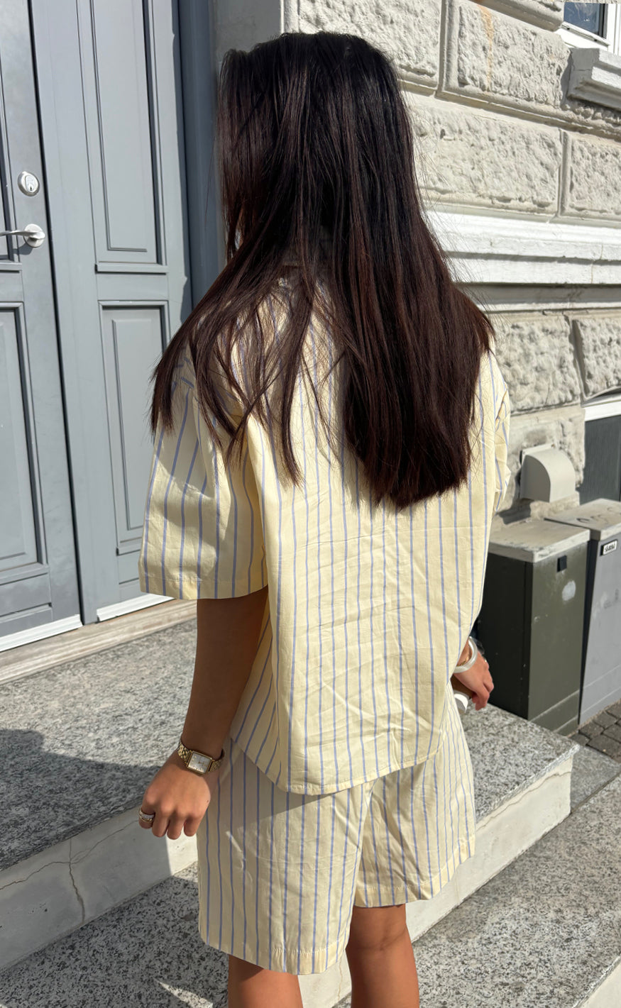 Say INA Copenhagen Shorts - Marika - Yellow Striped