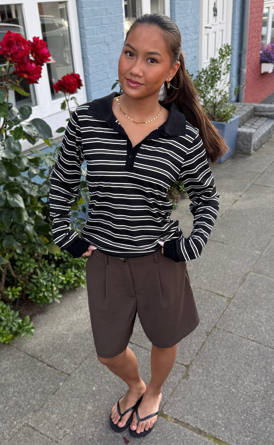 Say INA Copenhagen Shorts - Sanna - Dark Brown