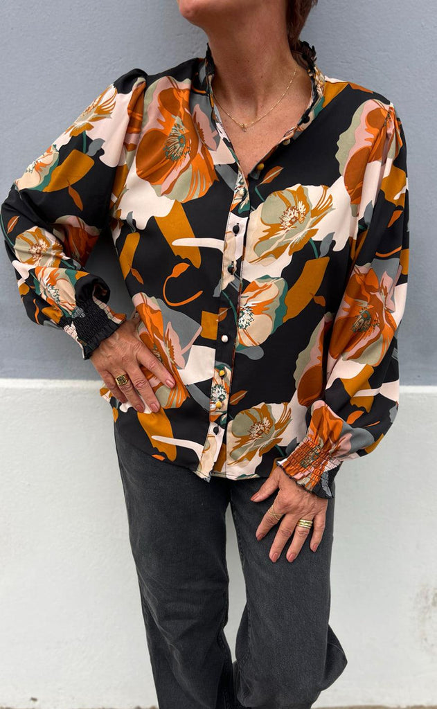 Say INA Copenhagen Skjorte - Augusta - Mixed Big Flower
