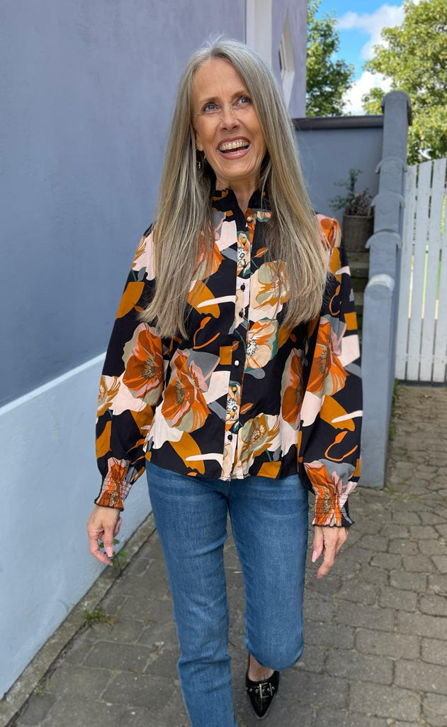 Say INA Copenhagen Skjorte - Augusta - Mixed Big Flower