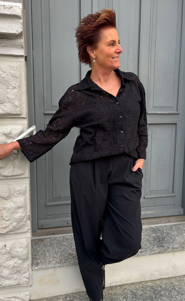 Say INA Copenhagen Skjorte - Belle Lace - Black