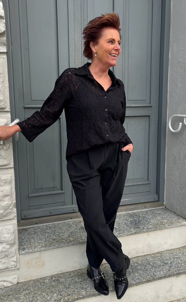 Say INA Copenhagen Skjorte - Belle Lace - Black