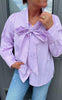 Say INA Copenhagen Skjorte - Bow - Pink Striped