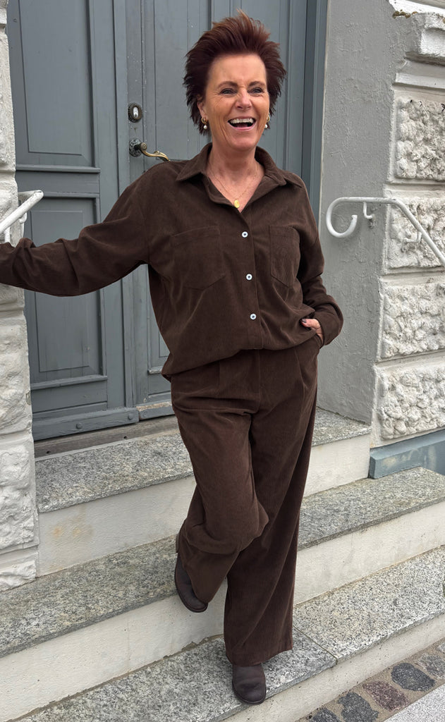 Say INA Copenhagen Skjorte - Carina - Brown Corduroy