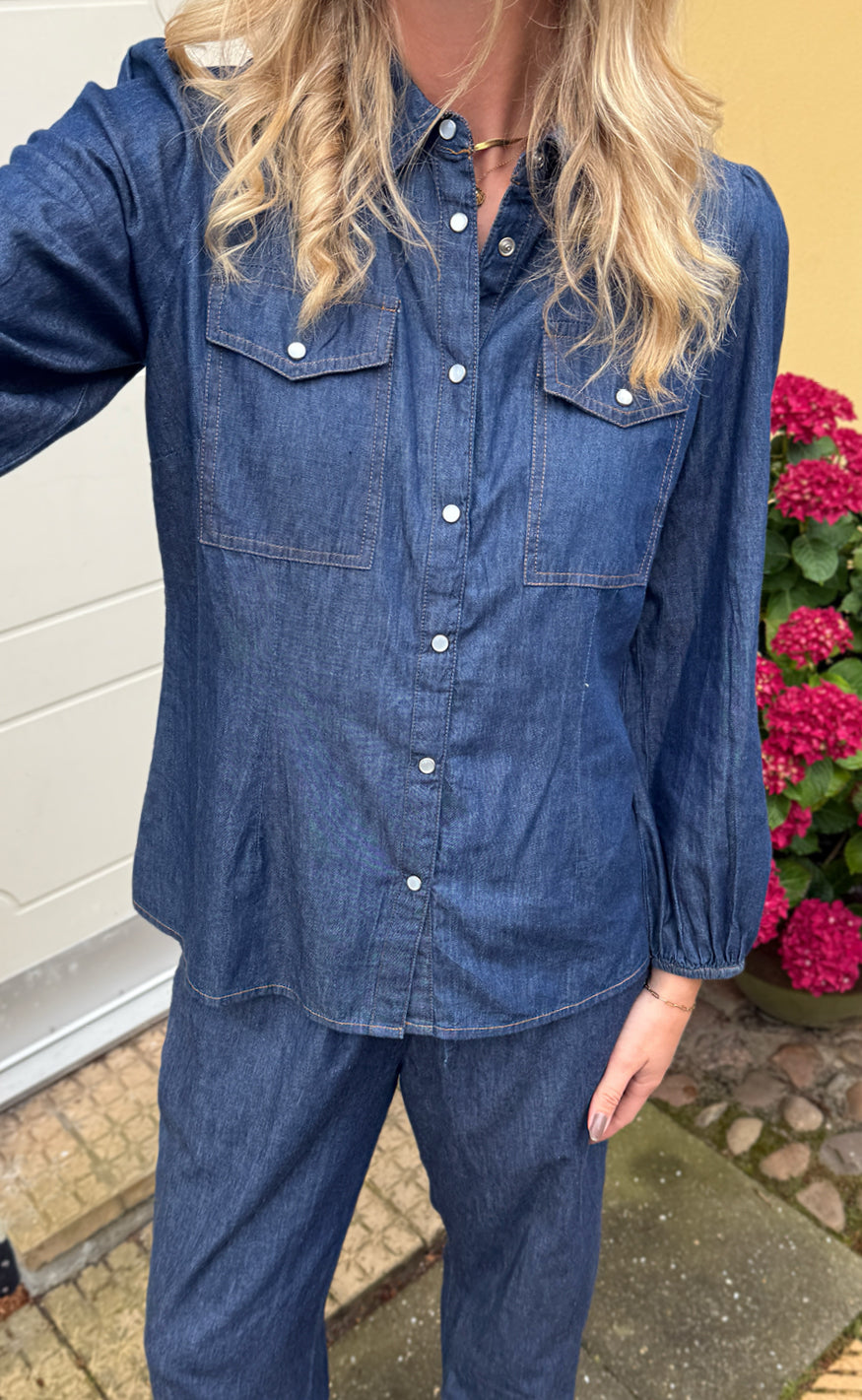 Say INA Copenhagen Skjorte - Detia LS - Denim Blue