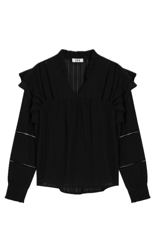 Say INA Copenhagen Skjorte - Ditte - Black