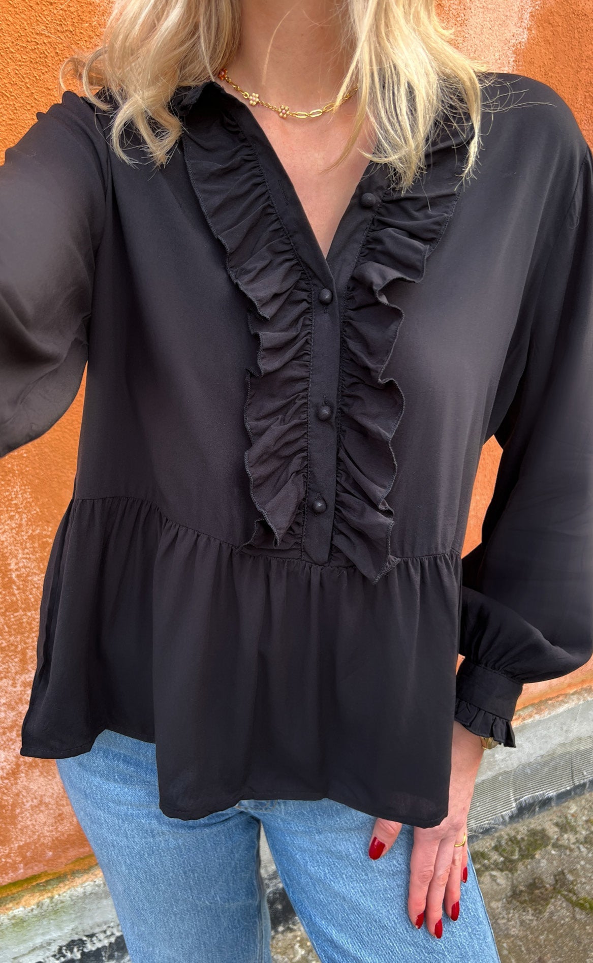 Say INA Copenhagen Skjorte - Evie - Black Viscose
