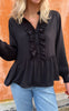 Say INA Copenhagen Skjorte - Evie - Black Viscose