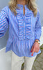 Say INA Copenhagen Skjorte - Evie - Blue/pink Striped