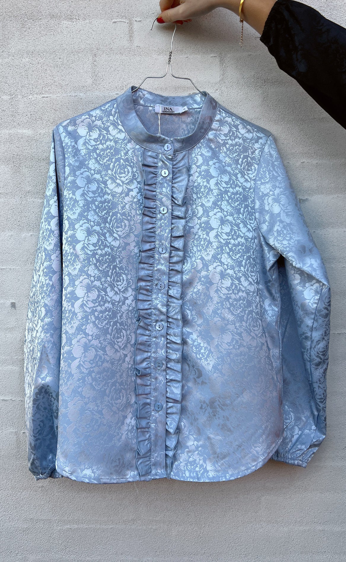 Say INA Copenhagen Skjorte - Florina - Light Blue Flower