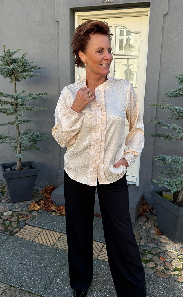 Say INA Copenhagen Skjorte - Florina - Light Leopard