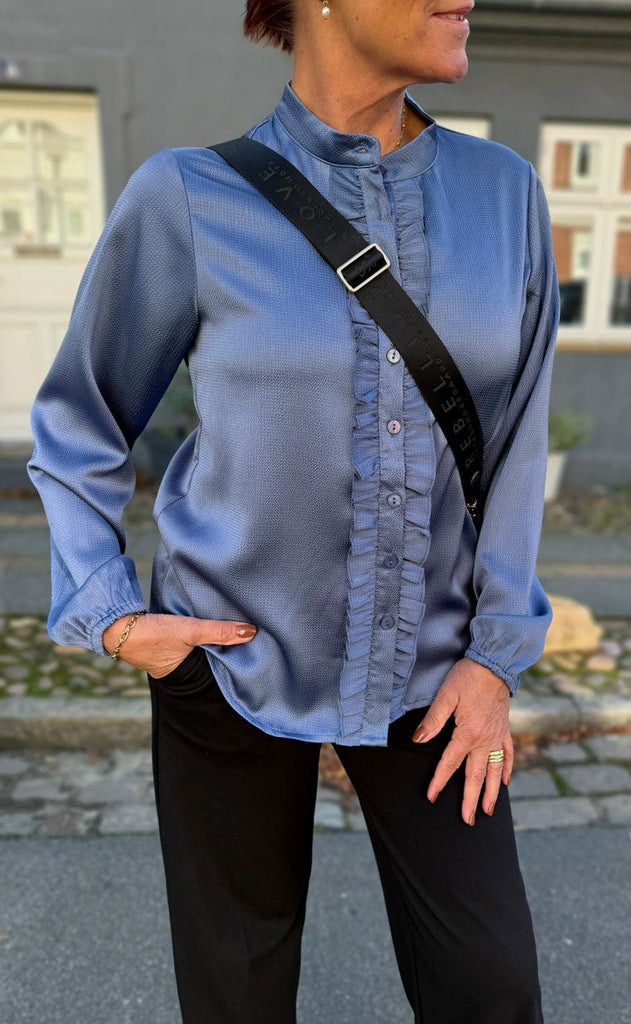 Say INA Copenhagen Skjorte - Florina - Shiny Dusty Blue