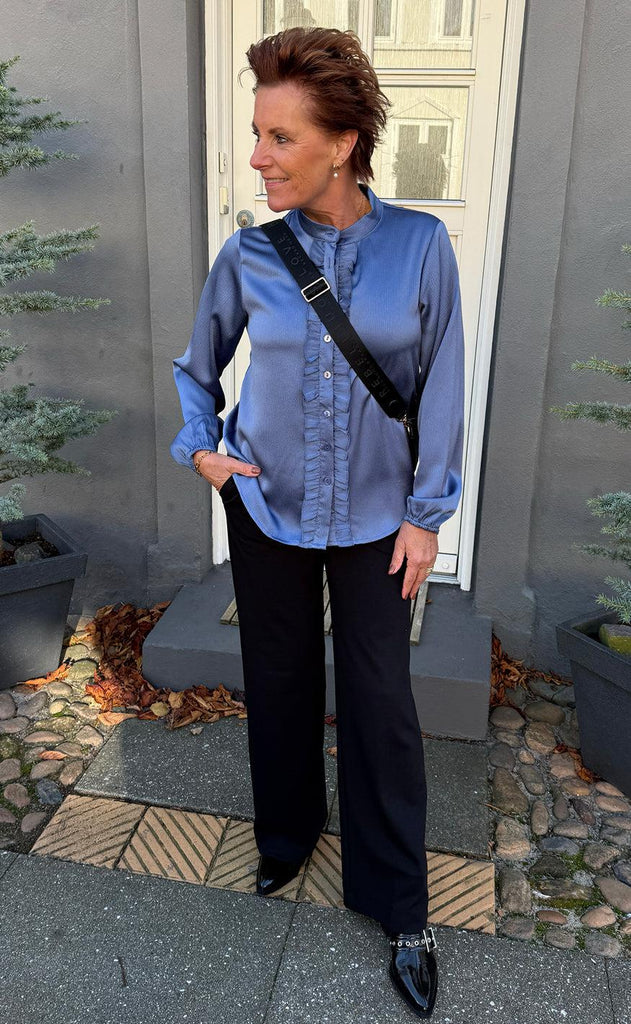 Say INA Copenhagen Skjorte - Florina - Shiny Dusty Blue