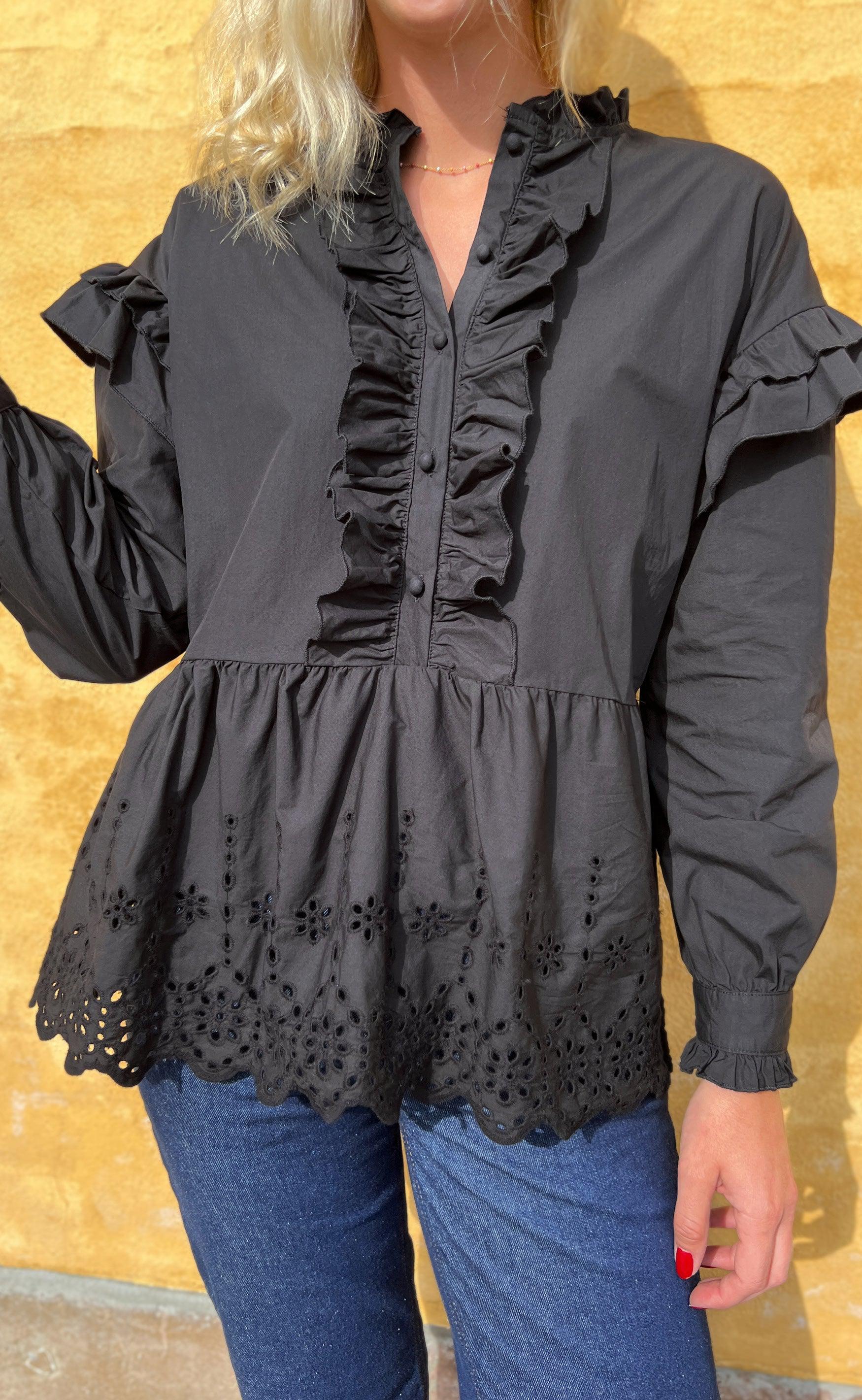 Say INA Copenhagen Skjorte - Frida - Black