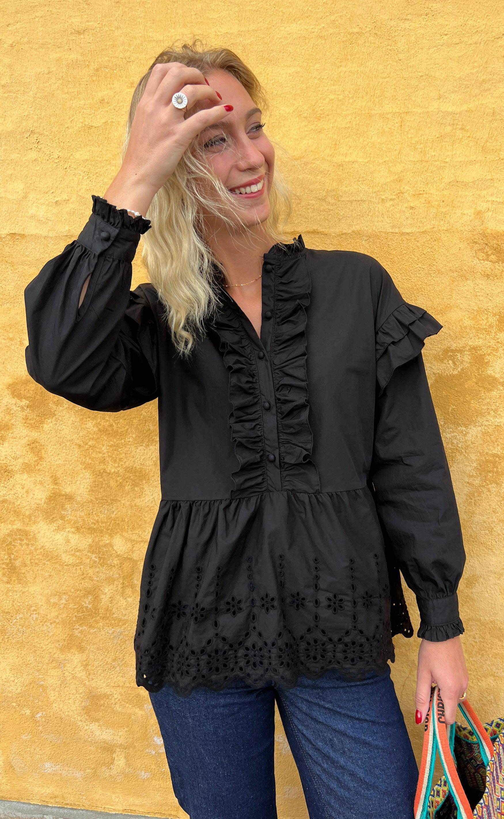 Say INA Copenhagen Skjorte - Frida - Black