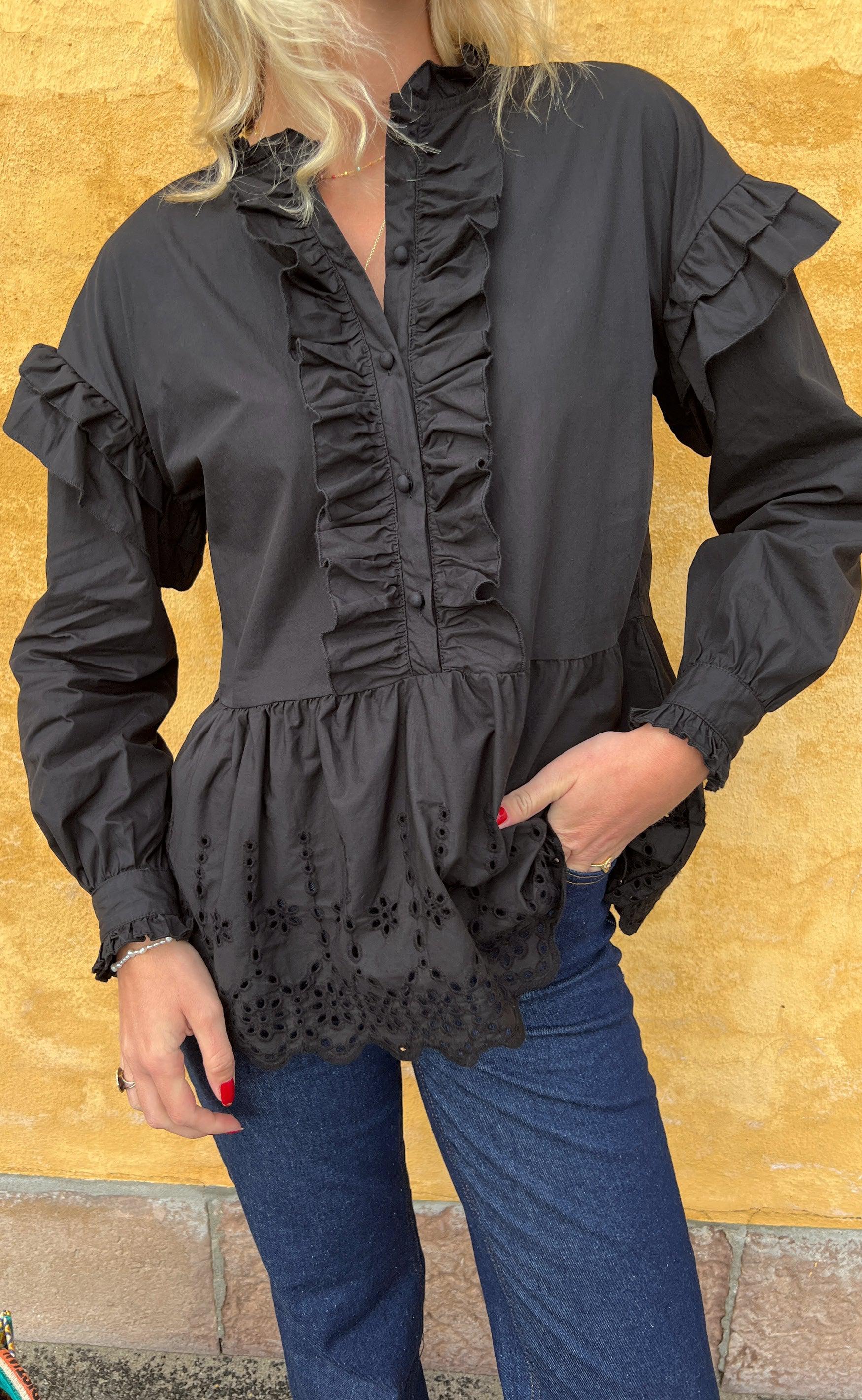 Say INA Copenhagen Skjorte - Frida - Black