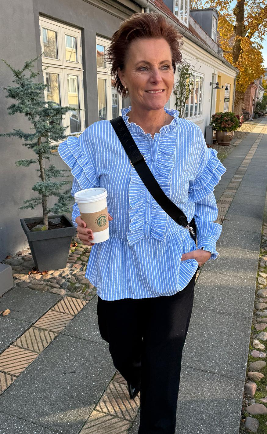 Say INA Copenhagen Skjorte - Frida - Blue Striped