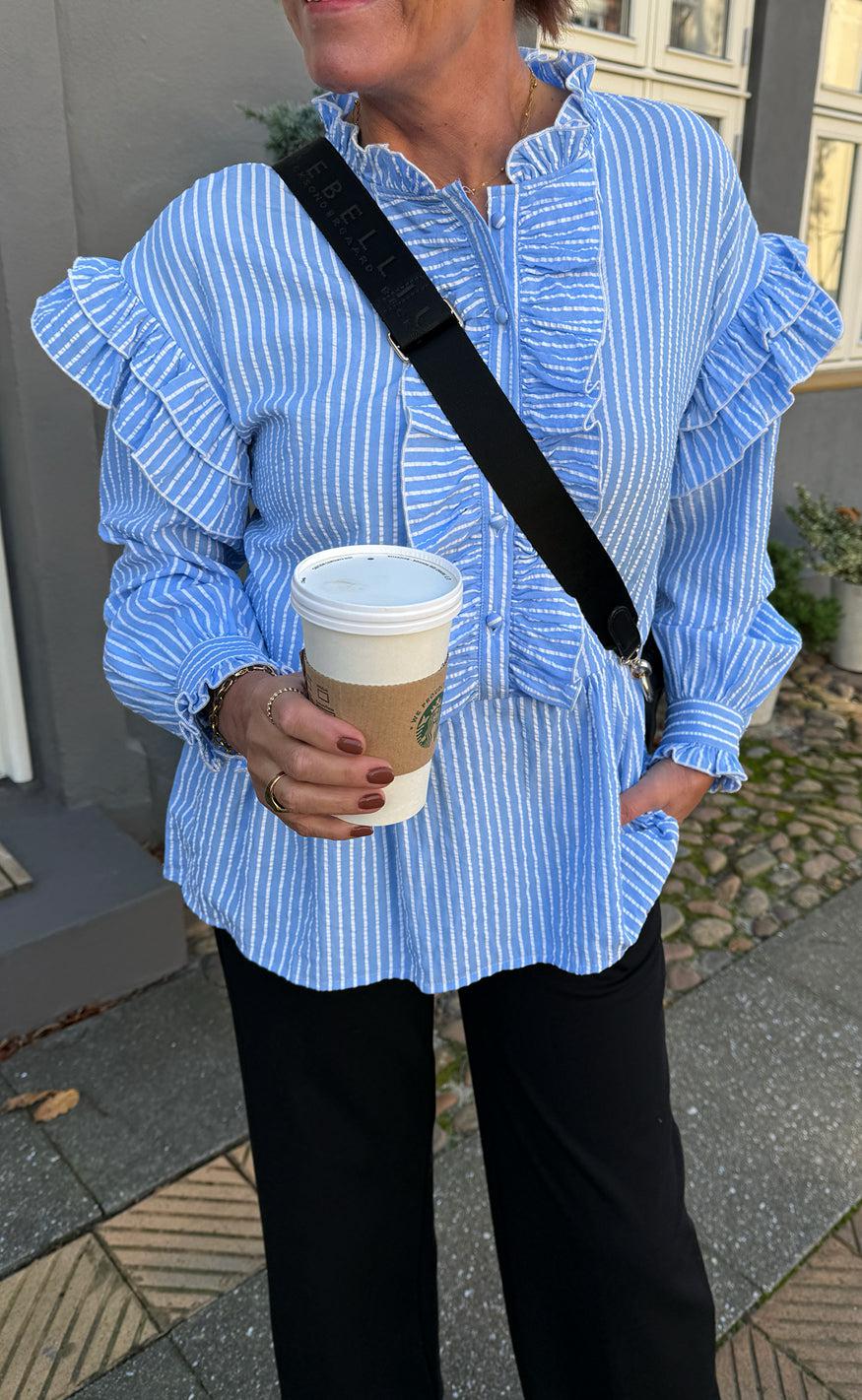 Say INA Copenhagen Skjorte - Frida - Blue Striped