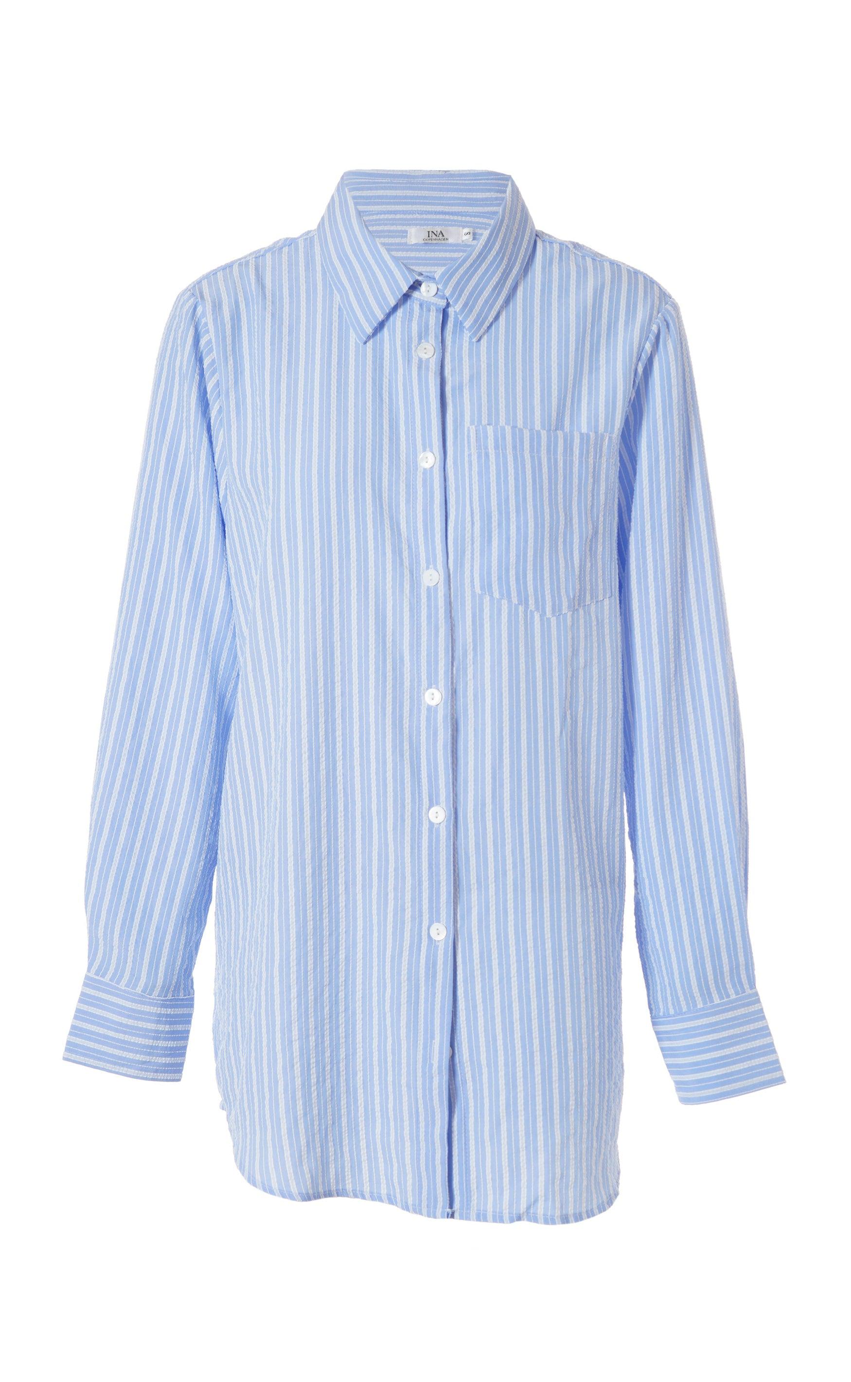 Say INA Copenhagen Skjorte - Grace - Blue/White Stripe