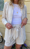 Say INA Copenhagen Skjorte - Grace - Camel/White Stripe
