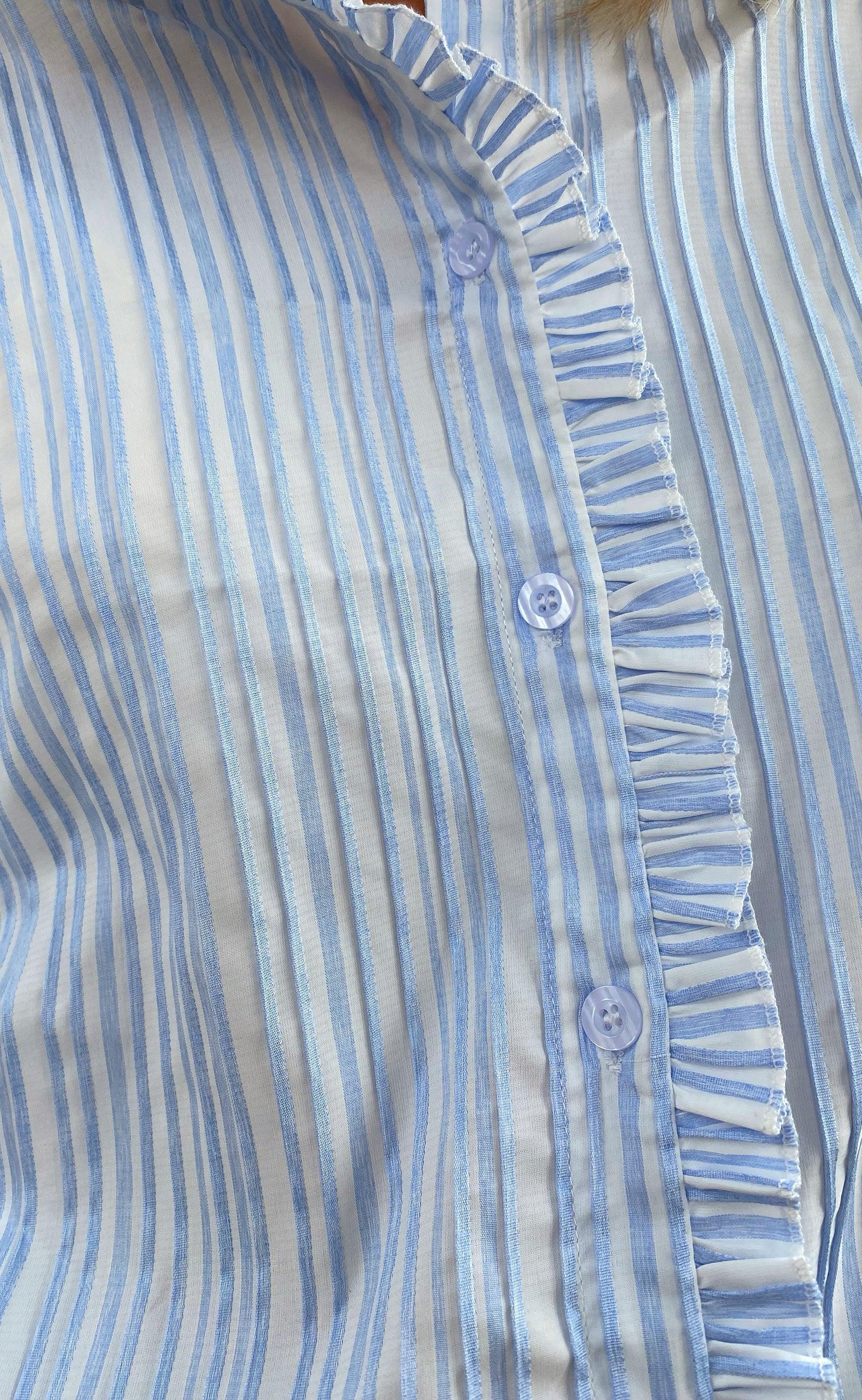 Say INA Copenhagen Skjorte - Ingrid - Blue Striped