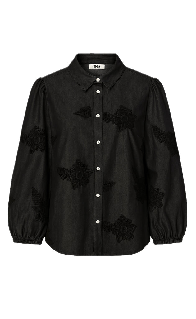 Say INA Copenhagen Skjorte - Jessi - Black Denim