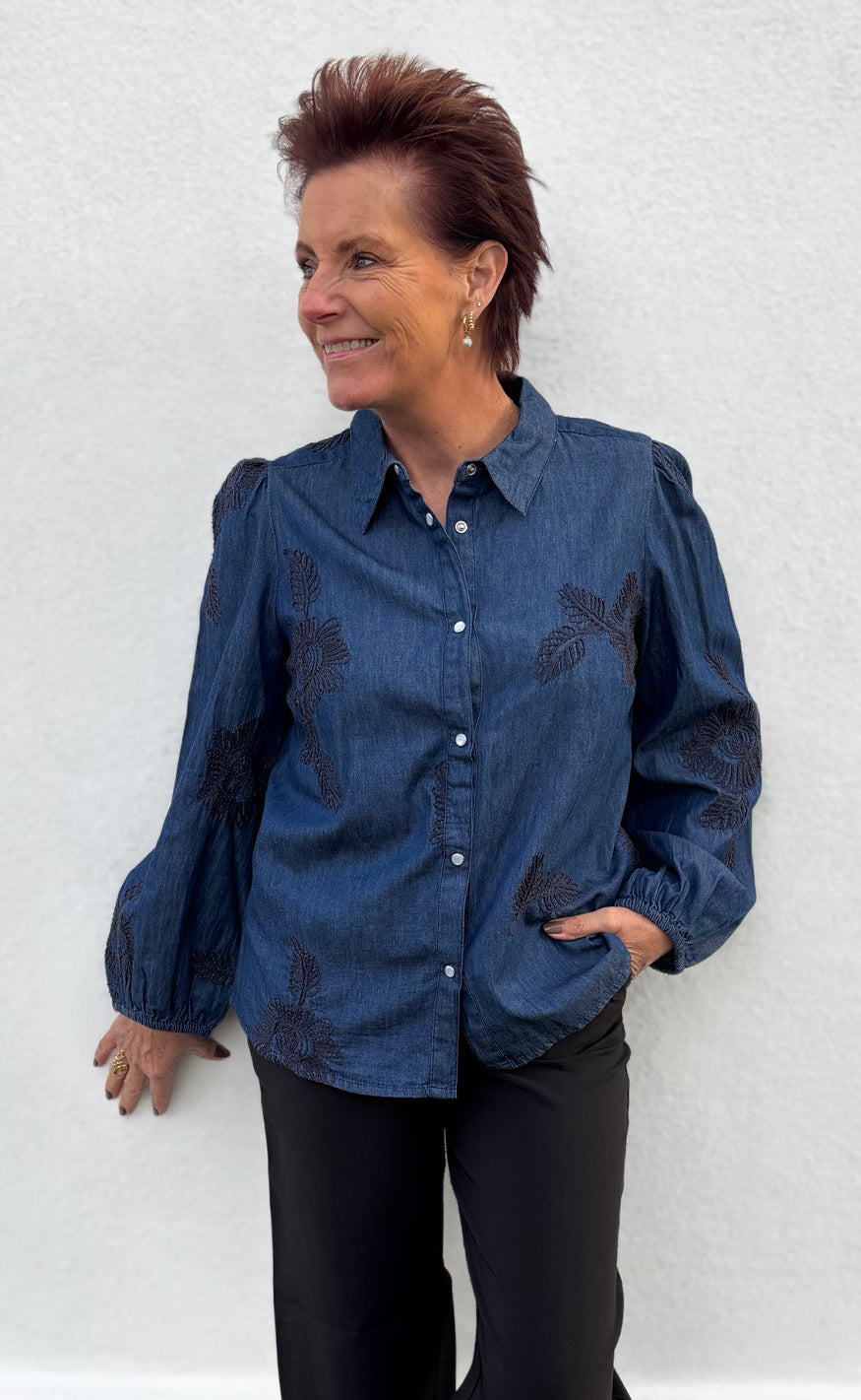 Say INA Copenhagen Skjorte - Jessi - Denim Blue