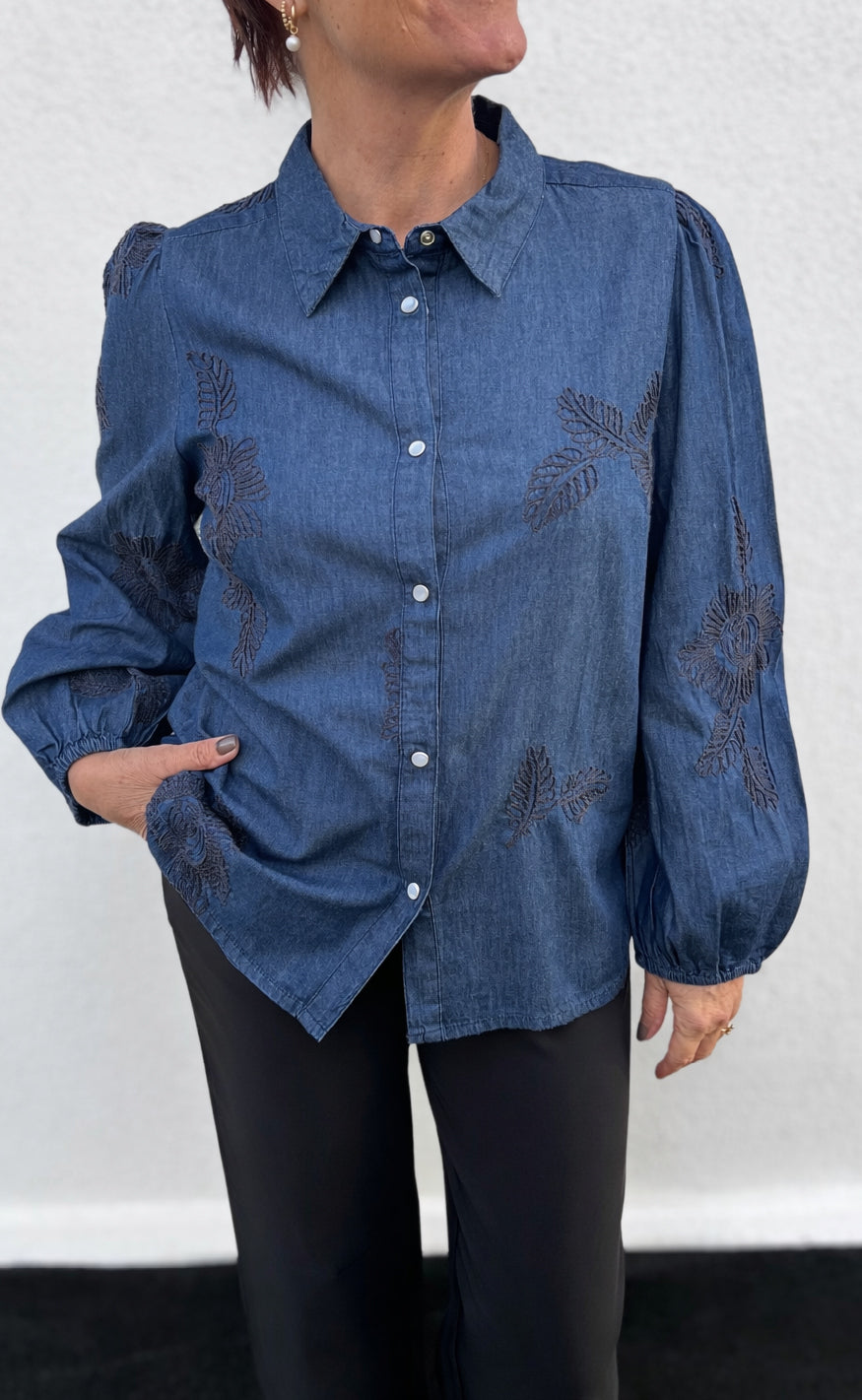 Say INA Copenhagen Skjorte - Jessi - Denim Blue