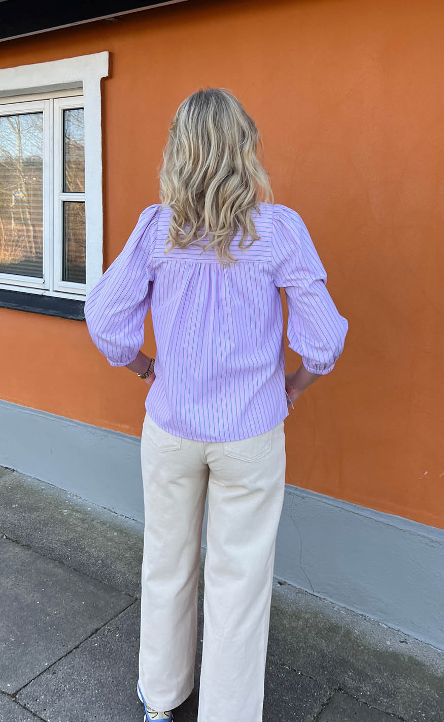 Say INA Copenhagen Skjorte - Katinka - Pink Striped