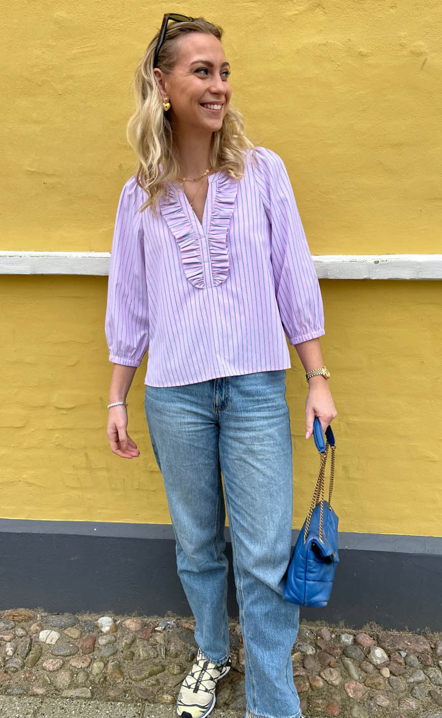 Say INA Copenhagen Skjorte - Katinka - Pink Striped
