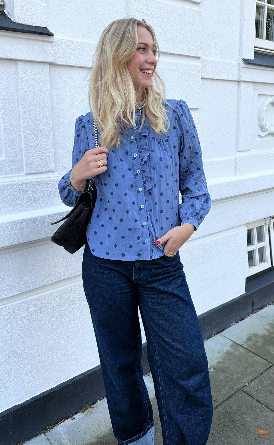 Say INA Copenhagen Skjorte - Kesha - Blue Dots