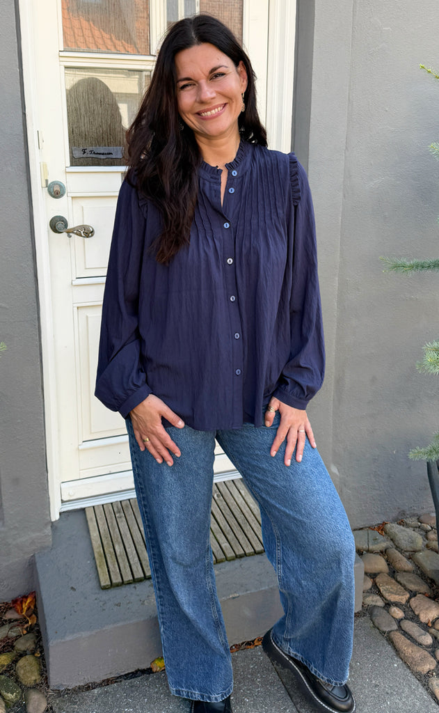 Say INA Copenhagen Skjorte - Loui - Navy Blue