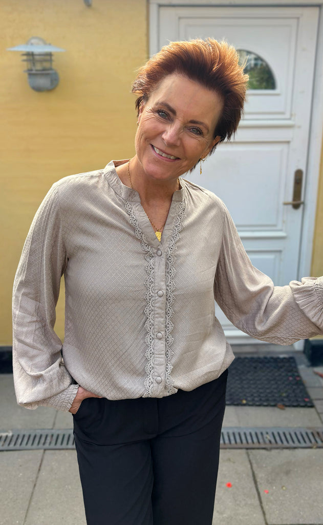 Say INA Copenhagen Skjorte - Malou - Greyish