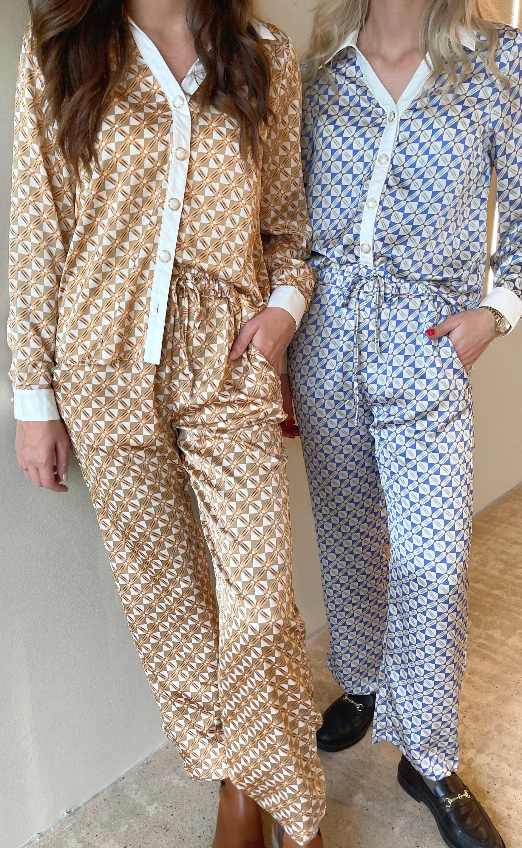 Say INA Copenhagen Skjorte - Nora - Graphic Brown