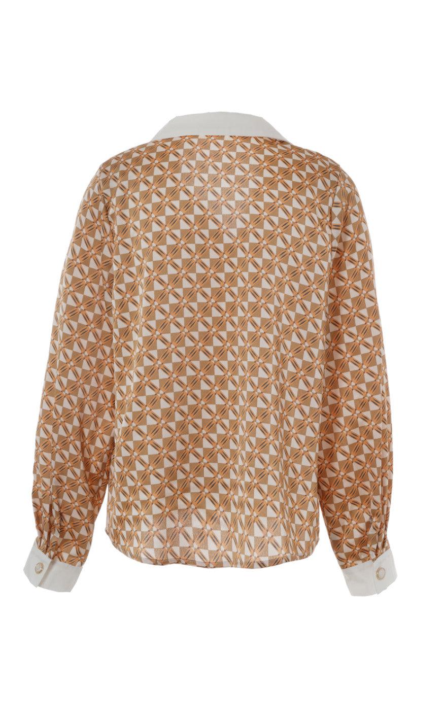 Say INA Copenhagen Skjorte - Nora - Graphic Brown