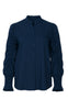 Say INA Copenhagen Skjorte - Rina Ruffle - Navy Blue